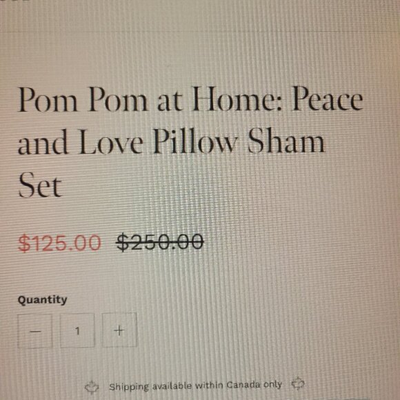 Peace & Love Pillow Shams by Pom Pom at Home for the Jilly Box - Picture 3 of 3